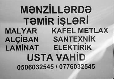 ofsiant işi: Mənzillərin təmiri — 1