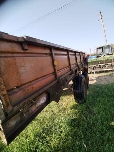 qoşqu karavan satılır: Kənd təsərrüfatı üçün ikioxlu qoşqu (traktor üçün) - Güclü metal — 6