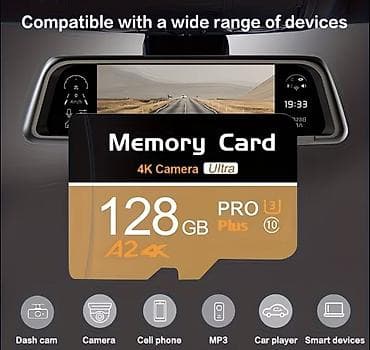 playstation kart: 128 GB microSD yaddaş kartı – 4K Camera Ultra, PRO Plus, U3, Class 10 — 1