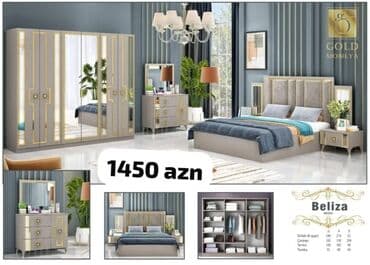 metbex şkafı: İkinəfərlik çarpayı, Dolab, 2 tumba, Azərbaycan, Yeni — 18