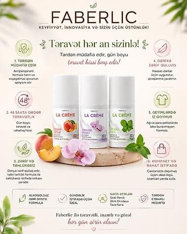 FABERLIC La Crème bədən üçün antiperspirant dezodorantlar Məhsul lalafo.az -da FABERLIC La Crème bədən üçün antiperspirant dezodorantlar Məhsul