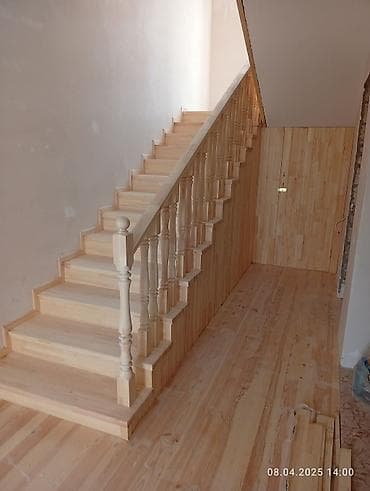 hamam dizayni: Taxta pilləkənlərin layihələndirilməsi və hazırlanması xidməti - — 6