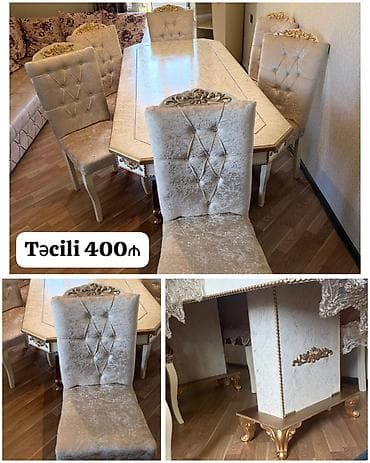 Endirim edildi. Masa dəsti 400₼. yaxşı vəziyyətdə,təcili satılır.Ünvan lalafo.az -da Endirim edildi. Masa dəsti 400₼. yaxşı vəziyyətdə,təcili satılır.Ünvan