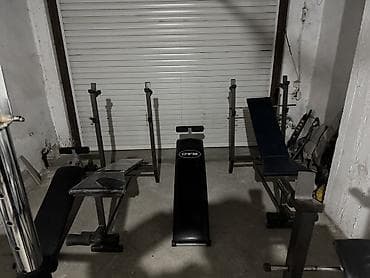 Велоаксессуары: Fitness avadanlıqları dəsti - Tənzimlənən skamya və ştanq üçün stend — 8