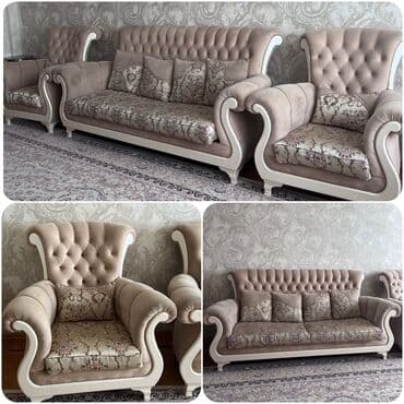 metbex kunc divanlari qiymetleri: İşlənmiş, Divan, 2 kreslo, Bazasız — 1