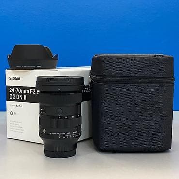 canon 24 70mm: - Sigma 24-70mm F2.8 DG DN II obyektiv - Obyektiv qapaqları - Lüləvi — 1