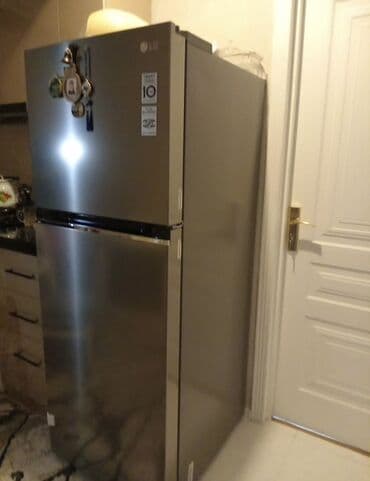 şkaf soyuducu: 2 qapılı LG Soyuducu Satılır, rəng - Boz, Kredit var — 2