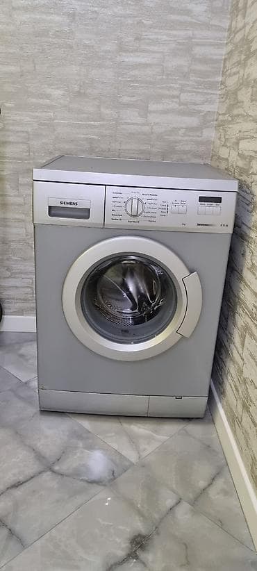 Бытовая техника: Siemens paltaryuyan maşın – ön tərəfdən yüklənən, boz korpuslu model — 1