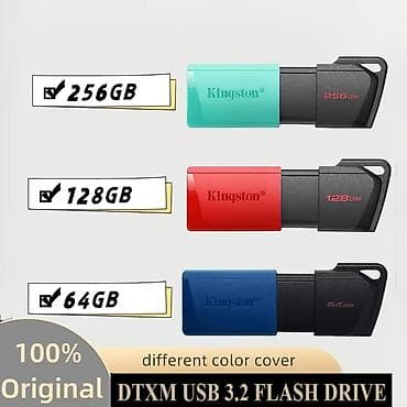 ssd hard disk: Flash kart Kingston, 64 GB, USB 3.2, Yeni — 2