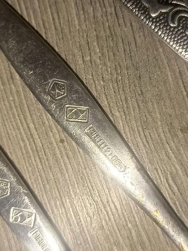 cay servisi: Məhsul: Sovet istehsalı yemək dəsti – 1 ədəd iri qaşıq (çömçə tipli) — 7