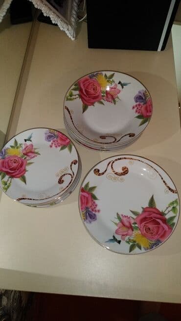 Boşqablar, rəng - Ağ, Farfor