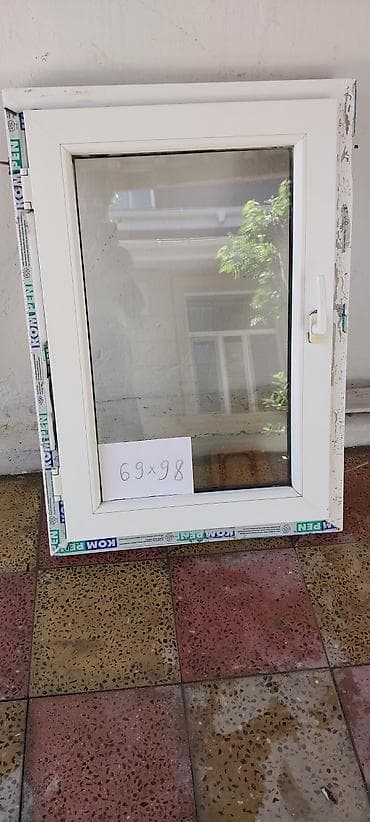 PVC pəncərə çərçivəsi – KOM PEN profil - Ölçü: 69 × 98 sm (təxmini — 2