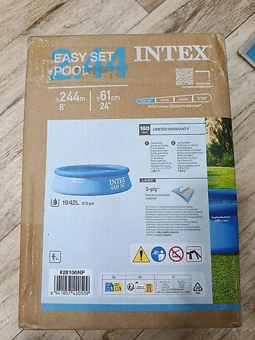 Бассейны: Новый Надувной бассейн Intex, 2.1 - 3 м, 1501 - 2000 л — 1