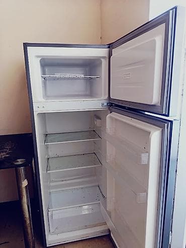 soyuduçu: İşlənmiş 2 qapılı Hoffman Soyuducu Satılır, rəng - Boz, Dolab içi — 3