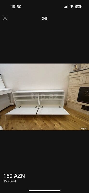 ayakkabi refi: Tv stend lakin ayaqqabi skafi ve kitab refi kimi istifade edile — 2