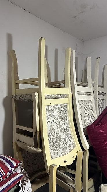 bar stolu: Qonaq otağı üçün, Qatlanmayan, rəng - Ağ Stul — 2