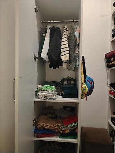 asma şkaf: İşlənmiş, 1 qapı, Ağ, Açılan, Düz dolab — 3