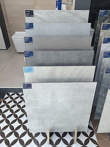 keramoqranit döşəmə: Mərmər effektli keramoqranit və divar-döşəmə plitələri. 60x60 ölçüdə — 6