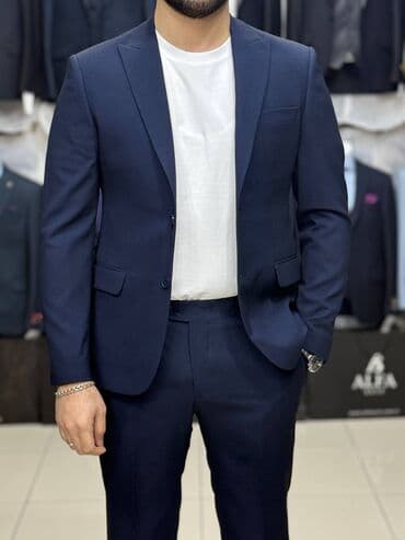 personaj geyimi: Kişi kostyum dəsti - Stil: Klassik, dar kəsim (slim fit) iki düyməli — 4