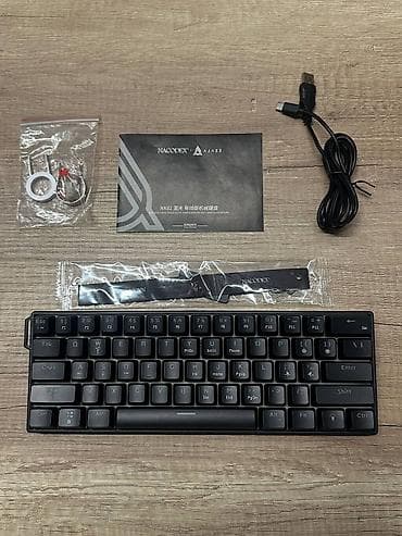 Noutbuk və netbuklar: Weiyu RS0 60% — Black / White (Blue switch) Rainbow— 39₼ Game K61 — 3