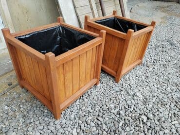 Çöl bitkiləri: Taxta dibçək. rəng; Armut. material; Taxta. bağınıza və ya — 2