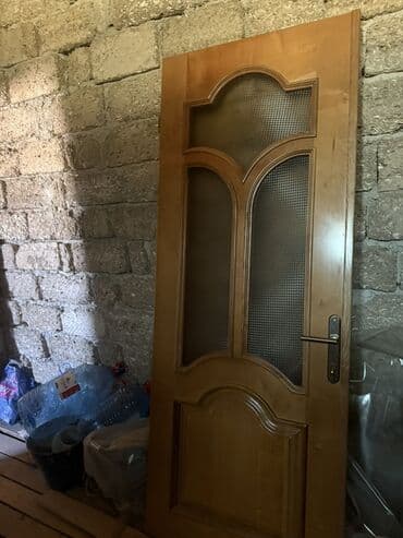 qifil sekilleri: Məhsul: Taxta daxili qapı - Material: Möhkəm ağac (təbii ağac — 1