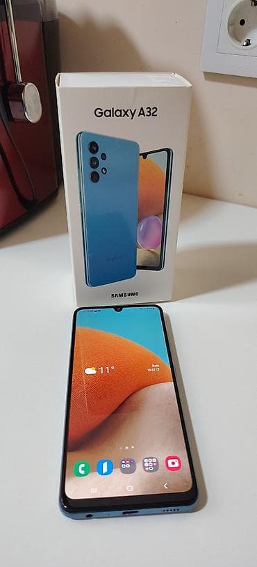 samsung s20 ultra 512: Samsung Galaxy A32, 128 GB, rəng - Göy, Barmaq izi — 5