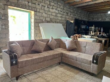 tek stullar: Угловой диван, Новый, Раскладной, С подъемным механизмом, Ткань, Бесплатная доставка на адрес — 1