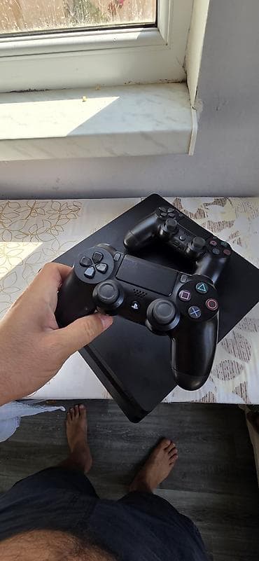pixel 4: PlayStation 4 (PS4) Slim komplekt - Konsol: PS4 Slim, qara rəng — 6