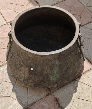 karaca qranit qazan desti: İşlənmiş, Aş qazanı, Mis — 5