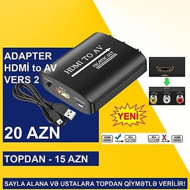 HDMİ Adapterlər SAYLA ALANA VƏ USTALARA TOPDAN QİYMƏTLƏ VERİLİR! ⭐HDMİ — 6