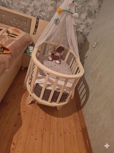 Oğlan və qız üçün, Yumru, Beşik, Dəst ilə, Matras ilə, Yellənmə mexanizm ilə