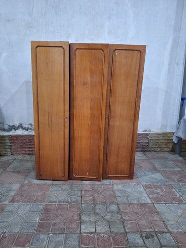 paltar dolabl: İşlənmiş, Açılan, 3 qapılı Düz dolab, Qarderob, paltar dolabı, Azərbaycan — 4