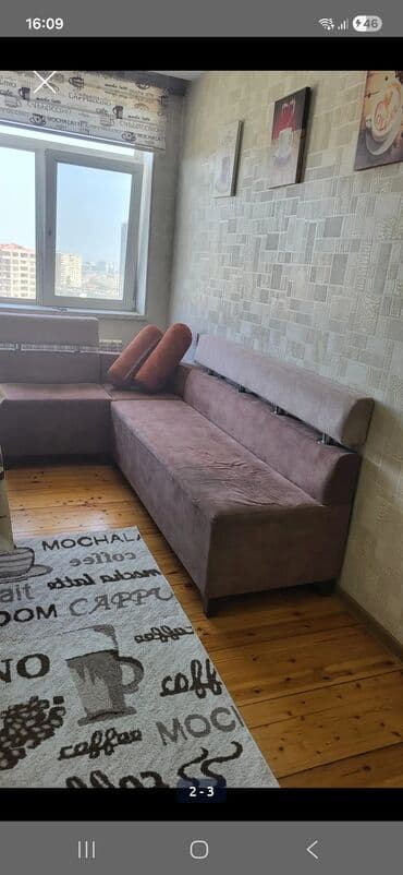 Шкафы: Угловой диван, Нераскладной, Без подьемного механизма, Ткань — 2