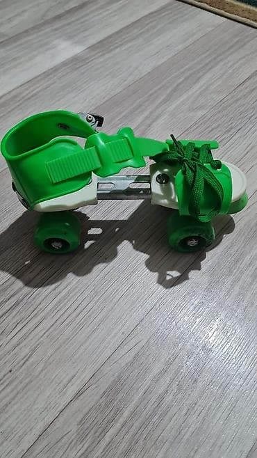 uşaq batutu bestway: Uşaq üçün tənzimlənən dördtəkərli rolik ayaqqabısı - Rəng: yaşıl-ağ - — 1