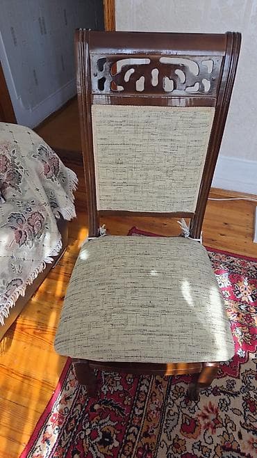taxta paddon: Yemək otağı dəsti – masa və stullar - Material: massiv ağac karkas — 3