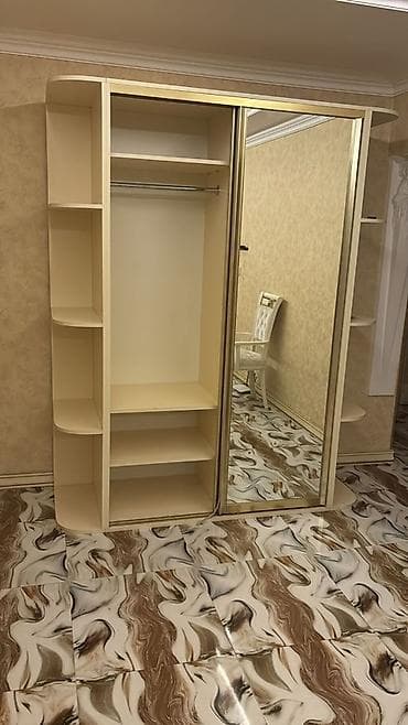 220: İşlənmiş, 2 qapılı, Güzgülü, Bej, Digər material, Kupe, Düz dolab — 3