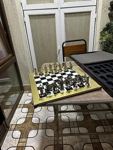 Mancandilos Luxury Chess – metal fiqurlu şahmat dəsti - Brend/işarə — 2