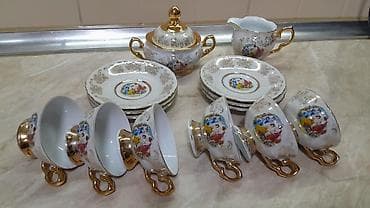 çexiya gablari: Qəhvə dəsti, 6 nəfərlik, Çexiya — 3