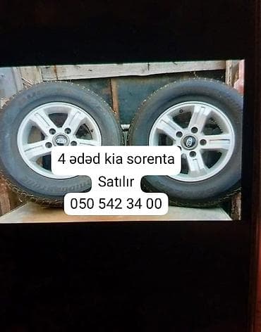 Məhsul: Kia Sorento üçün 4 ədəd komplekt disk və şin - Orijinal Kia