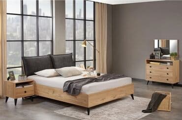 həsənoğlu mebel şirkəti: İkinəfərlik çarpayı, 2 tumba, Dolab, Komod, Türkiyə, Yeni — 2