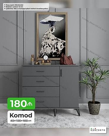 Komod – 40×100×100 sm - Rəng seçimi: mümkündür - Material: 18 mm lalafo.az -da Komod – 40×100×100 sm - Rəng seçimi: mümkündür - Material: 18 mm