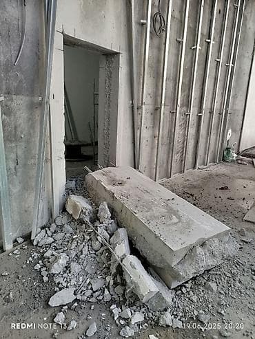 hamam qapıları: Beton divarlarda qapı və pəncərə boşluqlarının kəsilməsi xidməti - — 5