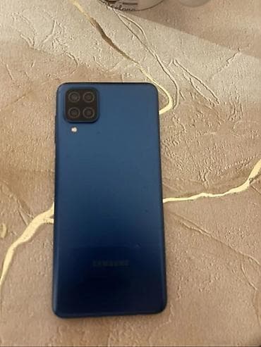 Samsung Galaxy A12, 64 GB, rəng - Mavi, Barmaq izi