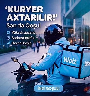 Sürücü-kuryer tələb olunur, Şəxsi nəqliyyat vasitəsi ilə, İşəmuzd ödəniş