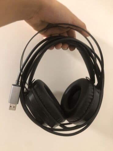 tek qulaqli nausnik: USB qoşulan qulaqlıq - Üst-üstə yerləşən yumşaq dəri yastıqlı — 2