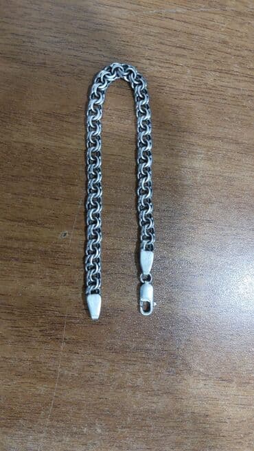 gümüşün qramı neçəyədir: Gümüş braslet – 925 prob - Çəki: 18.5 qram - Zəncir: sıx halqalı — 1