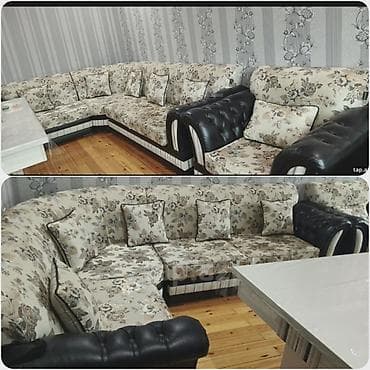İşlənmiş, Künc divan, Kreslo, Bazasız, Açılmayan