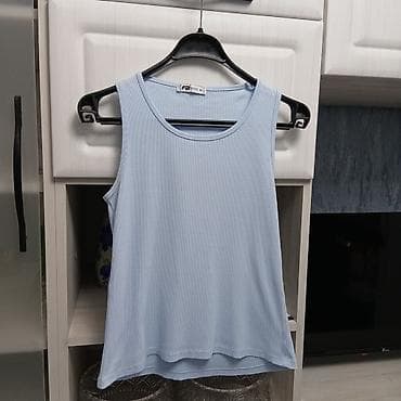 Личные вещи: FB Sister qadın maykası/top - Rəng: açıq mavi (baby blue) - Model — 1