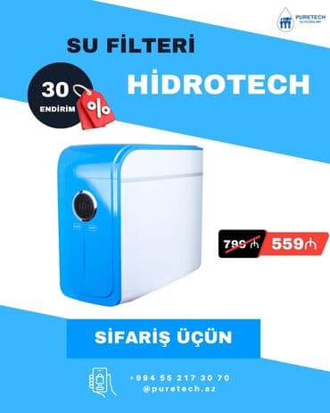 Кулеры и диспенсеры для воды: Puretech su filtrləri üçün kartriclər dəsti. Dəstdə 3 önləyici filtr — 3